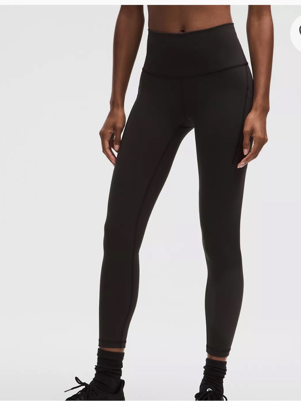Lululemon Wunder Train High-Rise Tight With Pockets 25" Black Size 6 LW5EPPS